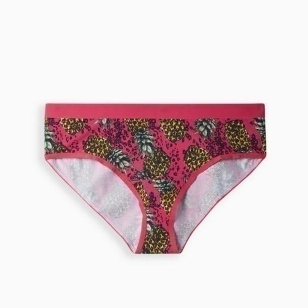 3/$25 Torrid Cotton Mid Rise Hipster Panty Pineapple Print Panties sz 1 14/16 1X